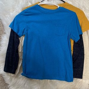 Cat & Jack Boys long sleeve T -Shirts size: 6/7 Bundle of two